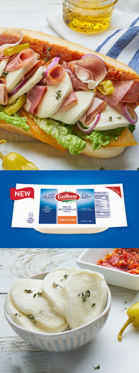 Galbani Thin Sliced Fresh Mozzarella